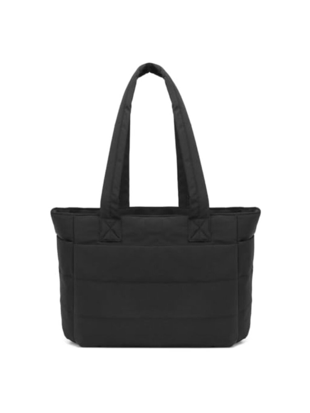 Puffer Tote Bag for Women Lightweight Nylon Laptop Travel Shoulder Bag